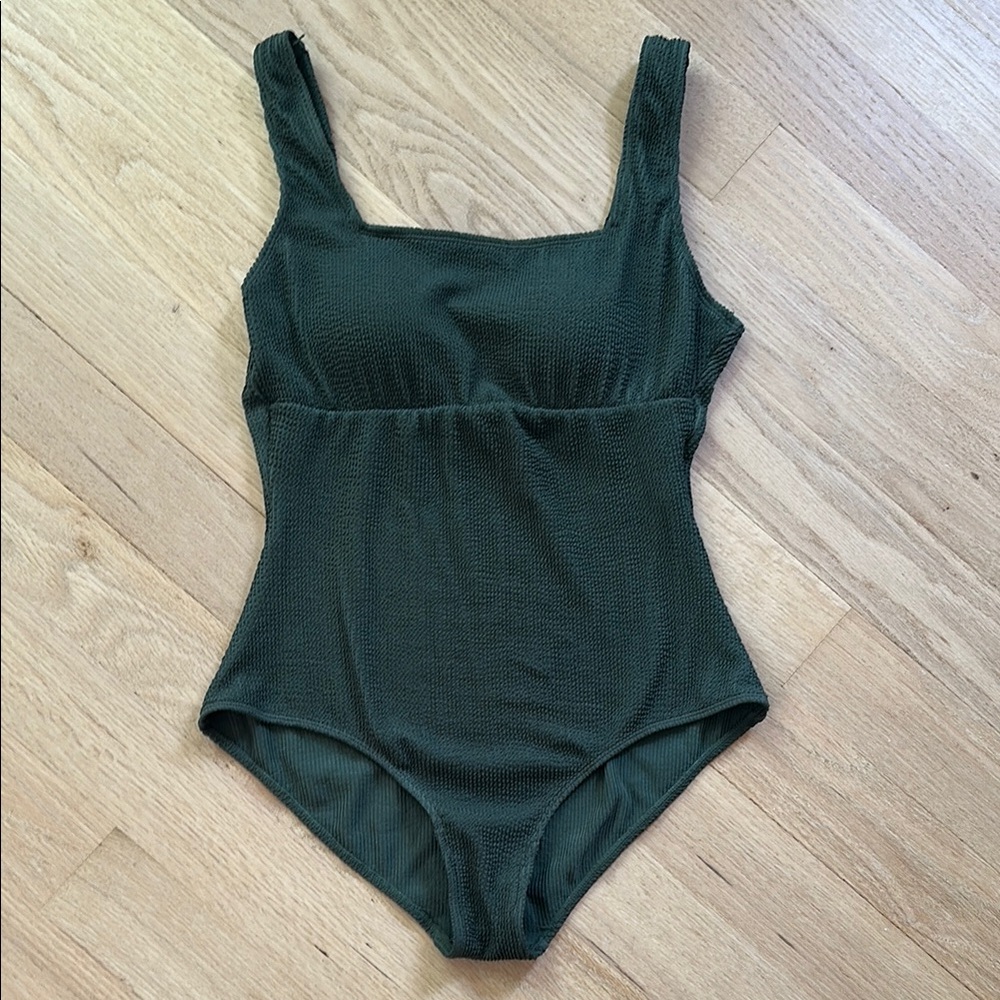 Seraphine super stretch maternity swimsuit - green/small
